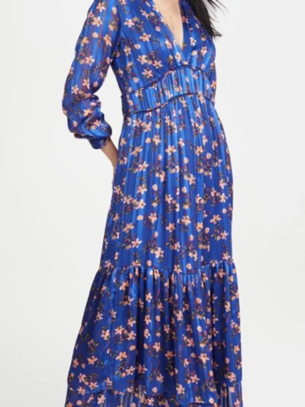 SCOTCH & SODA Blue Floral Maxi Dress XL